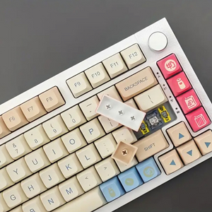 PBT 빨,파 포인트 소이밀크 XDA 키캡