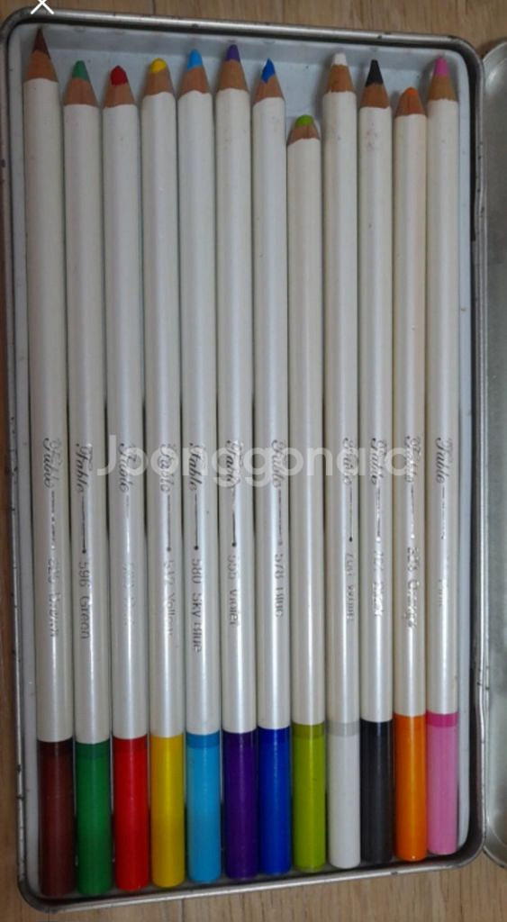 4종 동아 색연필, 색펜슬, 화통 화구통 도면통--3