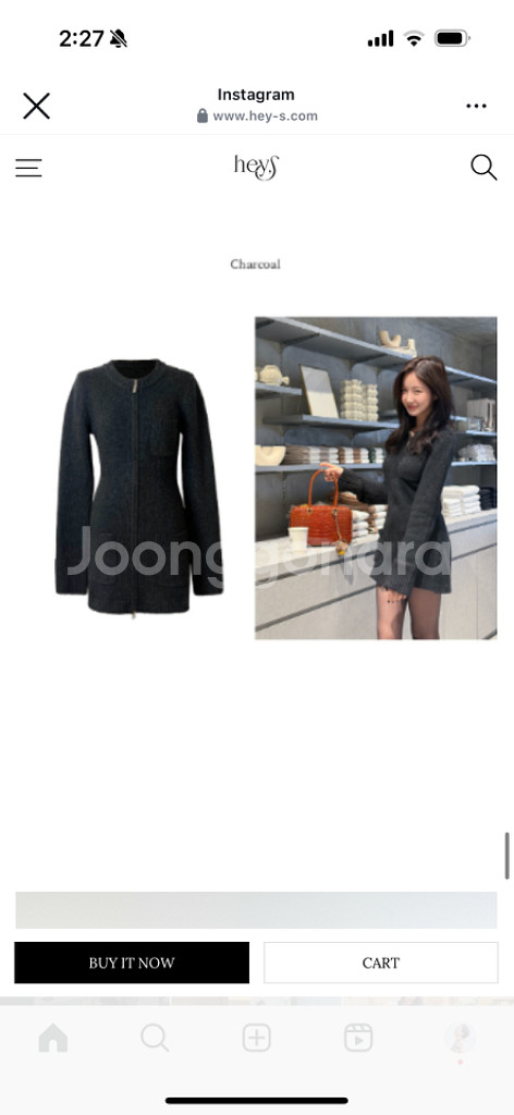 헤이에스메이드 Latte Wool Zip Up One--1
