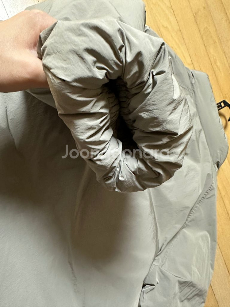 (M)토마스모어 시티 숏 다운패딩 카키그레이--6