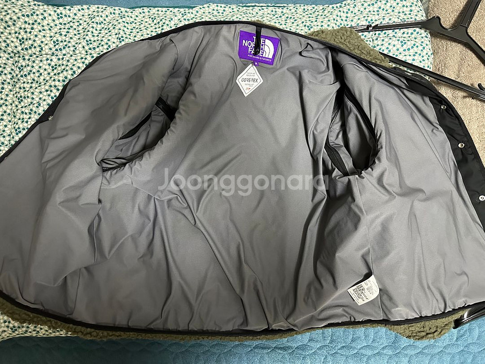 (M)노스페이스 퍼플라벨 울 보아 후리스 카키--6