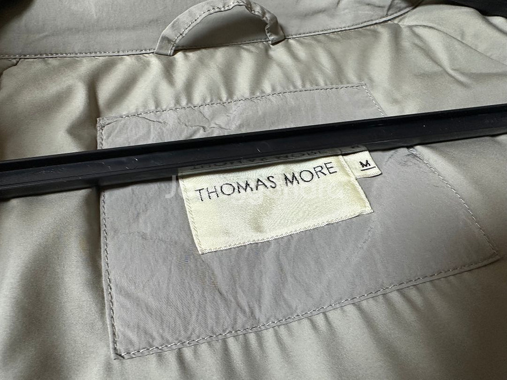 (M)토마스모어 시티 숏 다운패딩 카키그레이--5