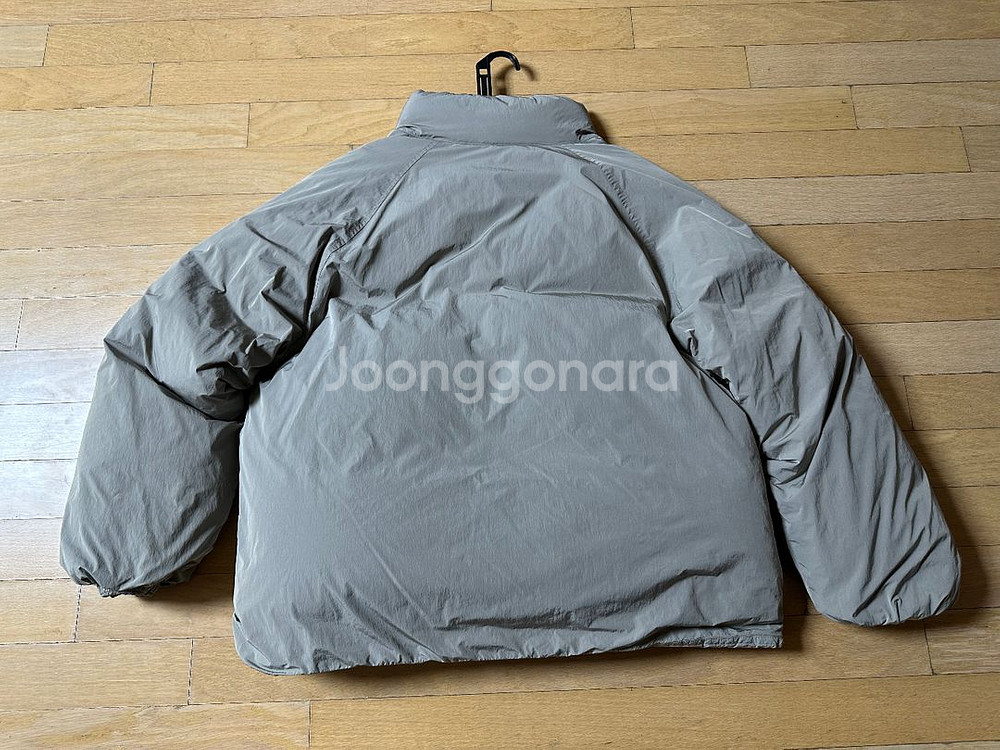 (M)토마스모어 시티 숏 다운패딩 카키그레이--4