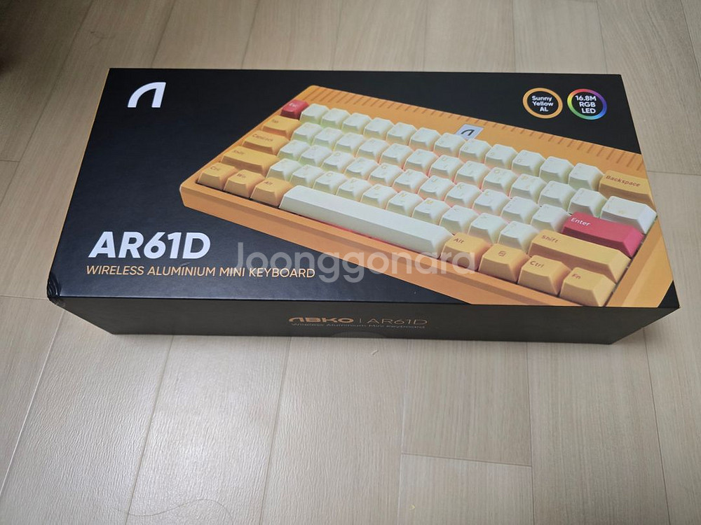 (새상품)앱코 ar61d 풀알루미늄키보드 팝니다.--1