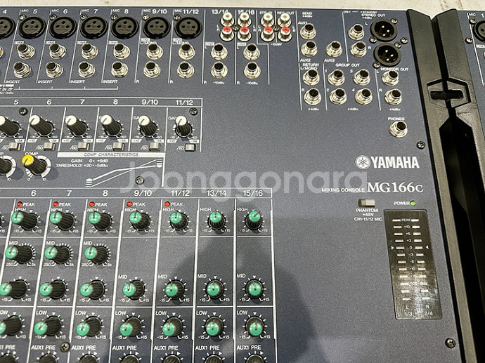 Yamaha 16채널 오디오 믹서 MG166C--2