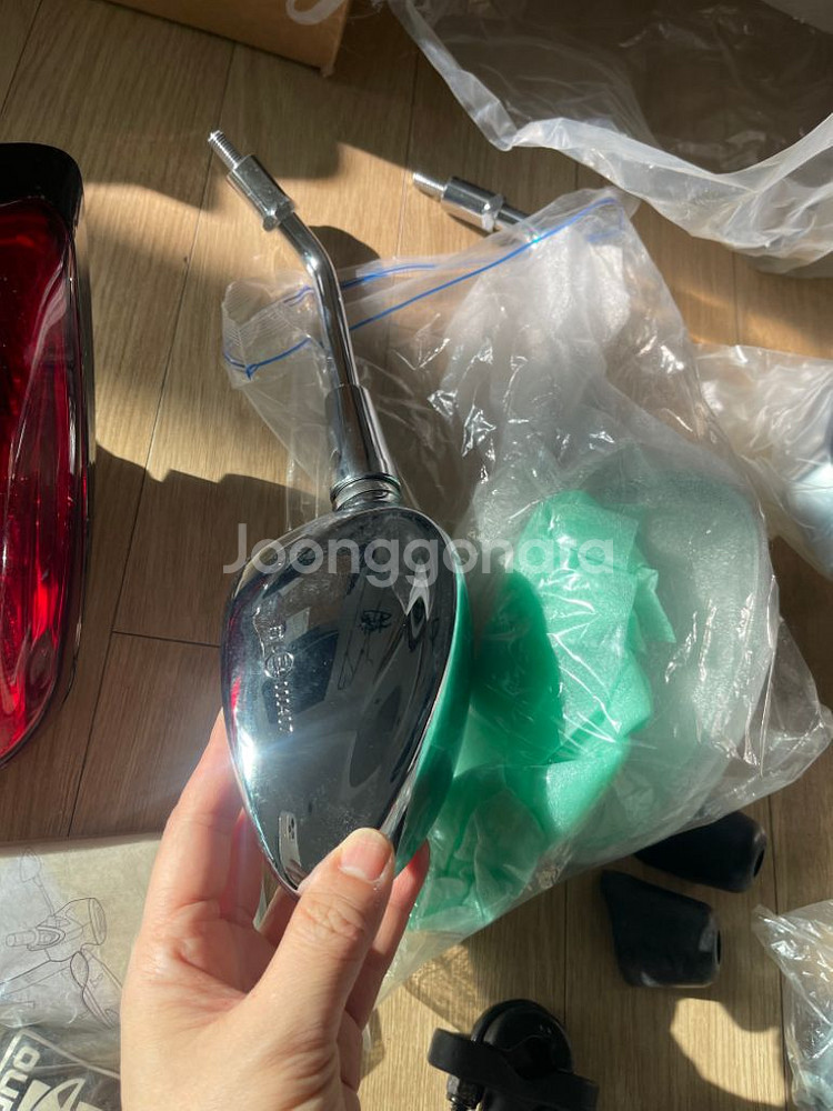 베스파 125스프린트 18년전 모델 순정핸들스트랩레버--4
