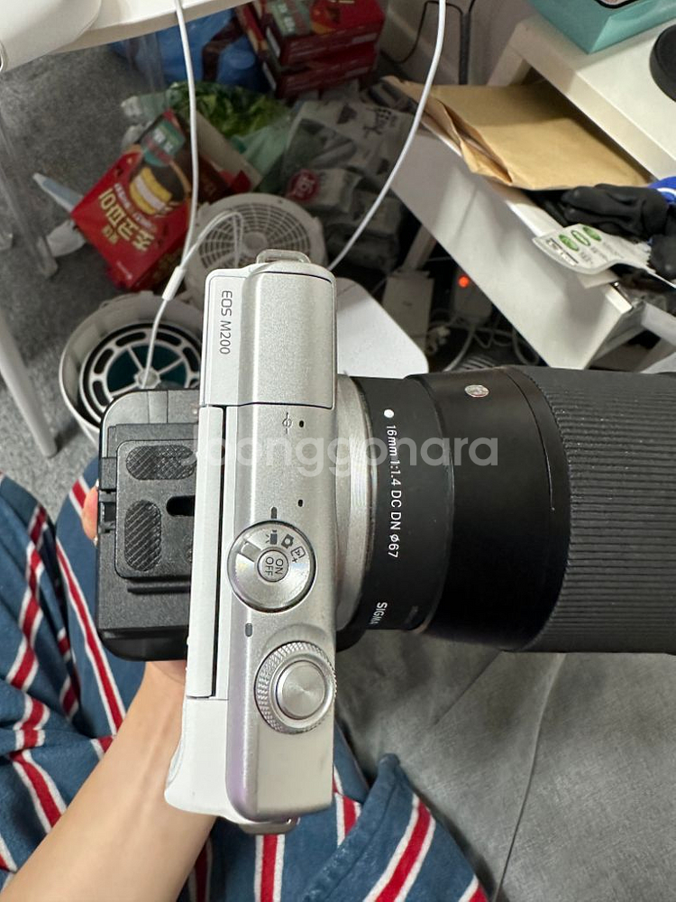 캐논 m200 + 시그마 f1.4 여캠렌즈 + 캡쳐보드--4
