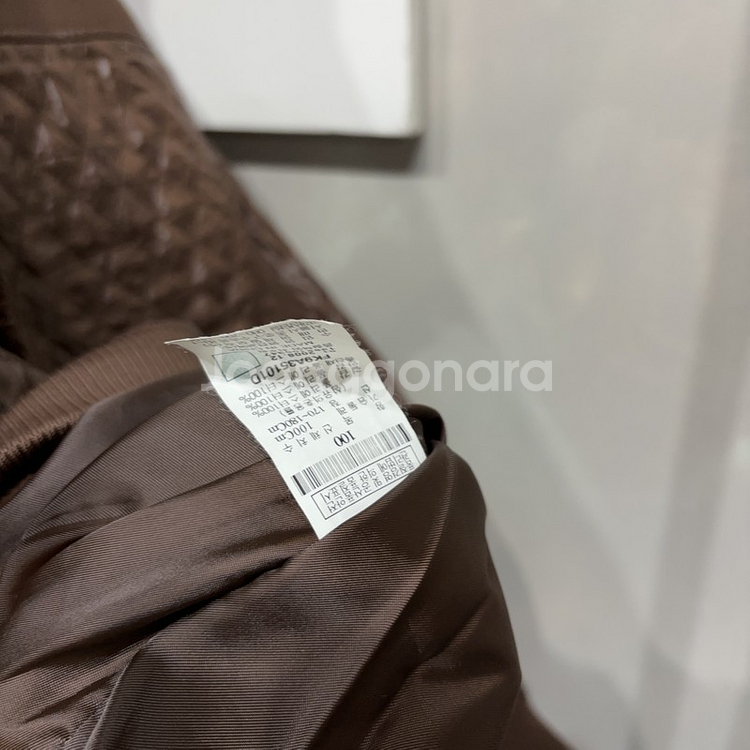 (100) 푸부 Y2K 올드스쿨 퀼팅 저지 집업 자켓--4