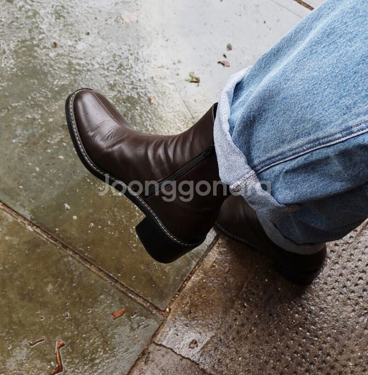 누트 소쟌 어반 앵클부츠 230 브라운 소가죽 36--3