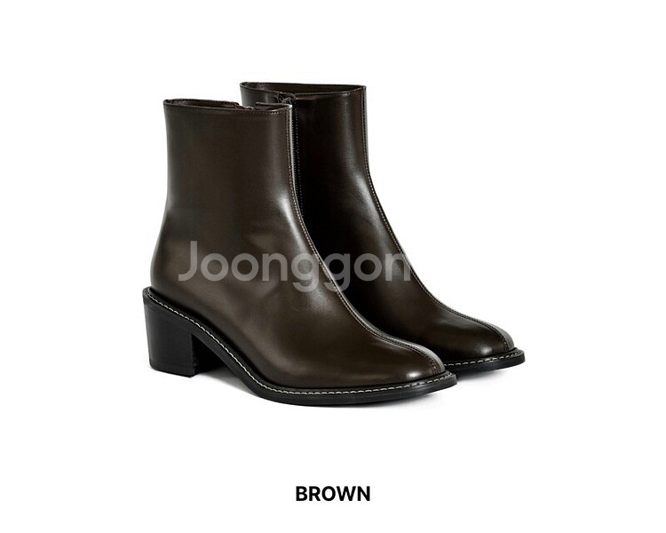 누트 소쟌 어반 앵클부츠 230 브라운 소가죽 36--2