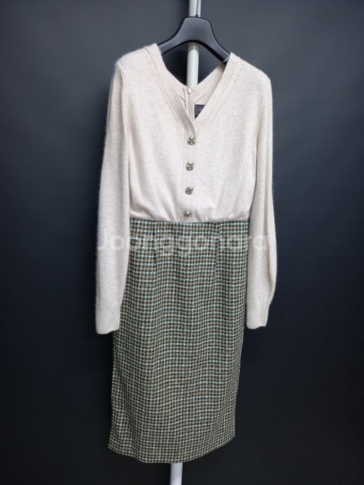 미샤 MICHAA 춘추동 트위드 맥시 롱원피스 55--2