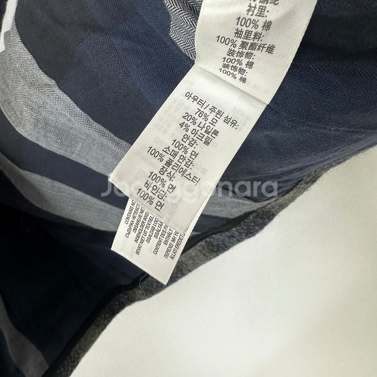 버버리 칠드런 울체크 더블 코트 5Y 110cm (정품--8