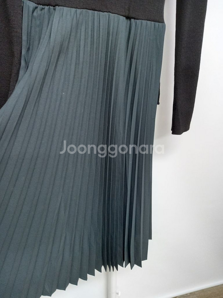 주크 ZOOC 춘추 니트 플리츠 맥시 롱 원피스 44.--5