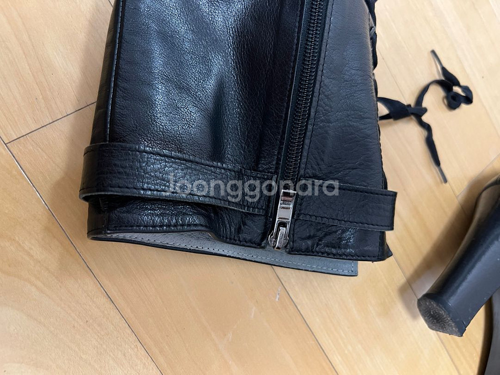 수제화 가죽 레이스업 부츠--6