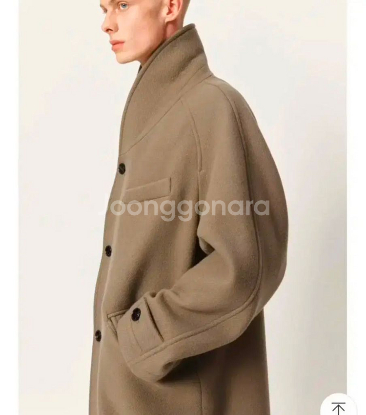 (M)애프터프레이 소프트 숄칼라 코트 모카 / 애프터프--1