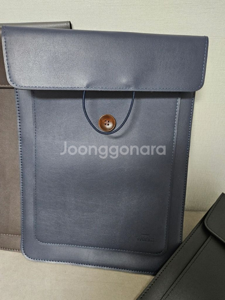 가죽 노트북 파우치 14인치--3