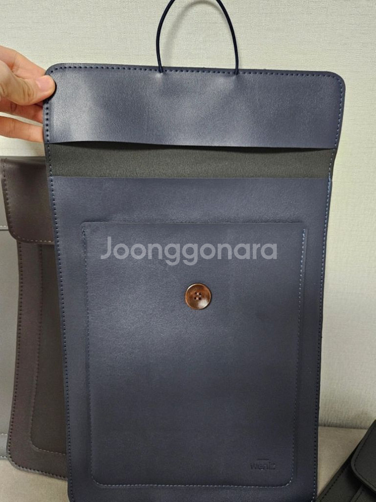 가죽 노트북 파우치 14인치--4