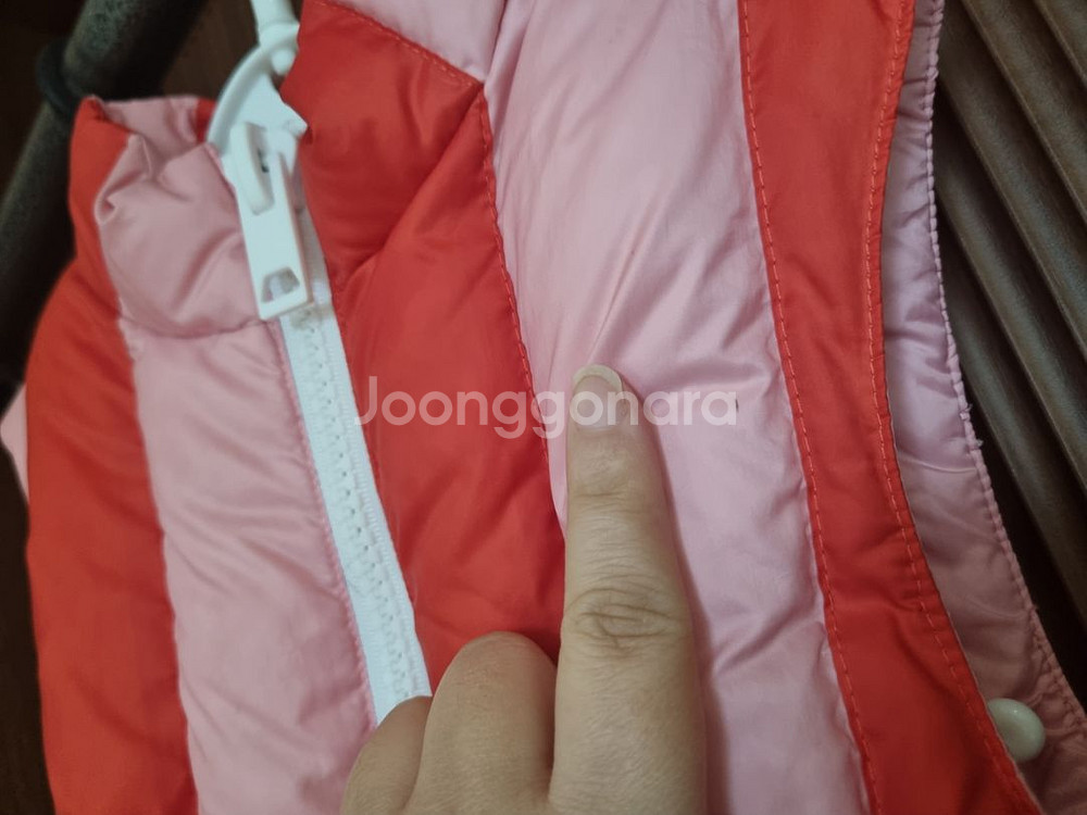 버버리키즈 6y 구스다운 조끼--4