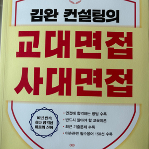 김완 컨설팅의 교대면접 사대면접 (도서)