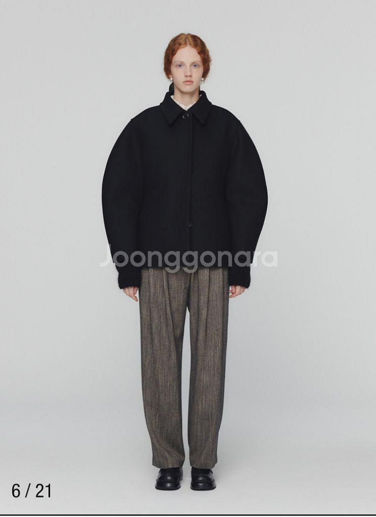 아모멘토 아워글래스 하프 코트--1