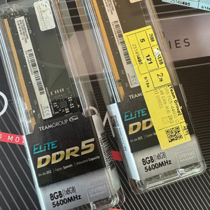 팀그룹 DDR5 엘리트 메모리 램 8gb 2개