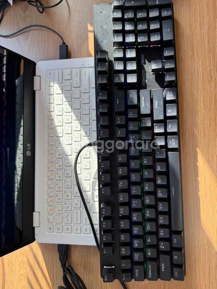 lg z36 노트북+로지텍 마우스+앱코 키보드--5