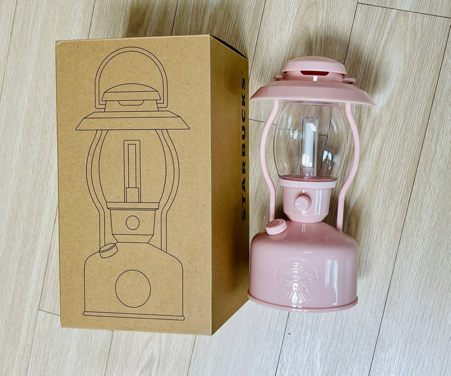 스타벅스 캠핑 나이트싱잉렌턴(캔디핑크)--1