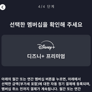 디즈니플러스 4인팟 1년 구독