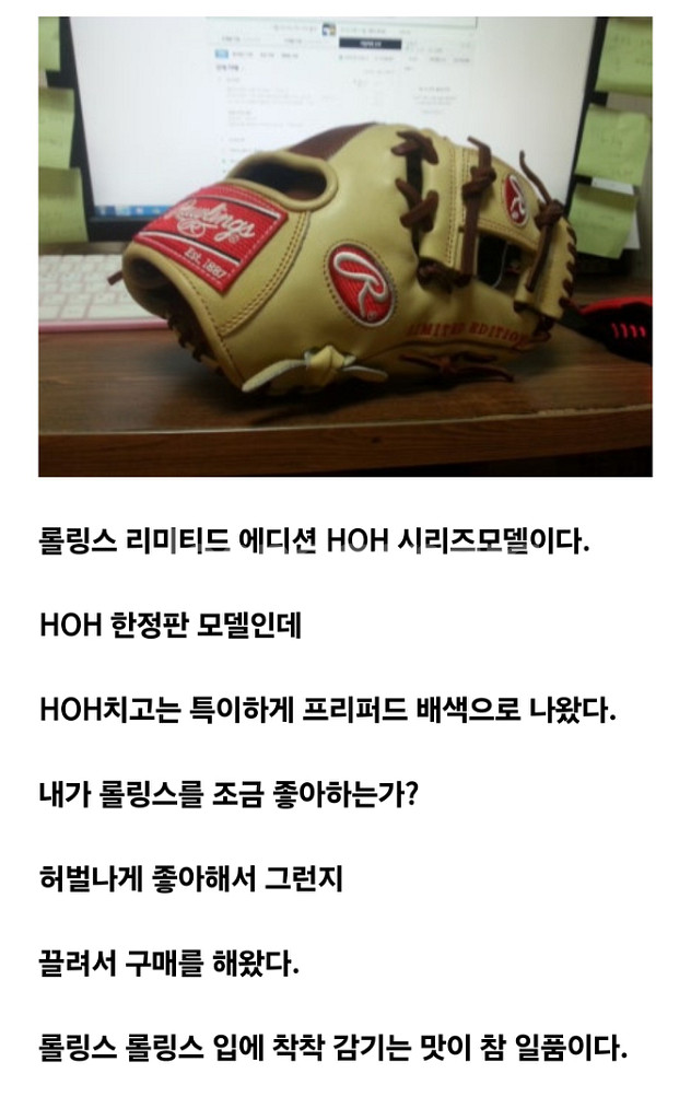 롤링스 리미티드 에디션 야구 글러브 팝니다--3