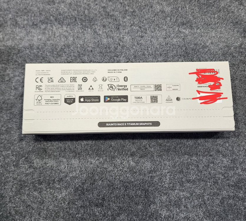 (미개봉)새상품 순토레이스S티타늄 그라파이트--1
