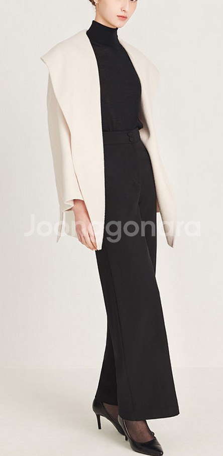 지고트 하프 핸드메이드 벨티드 코트--6