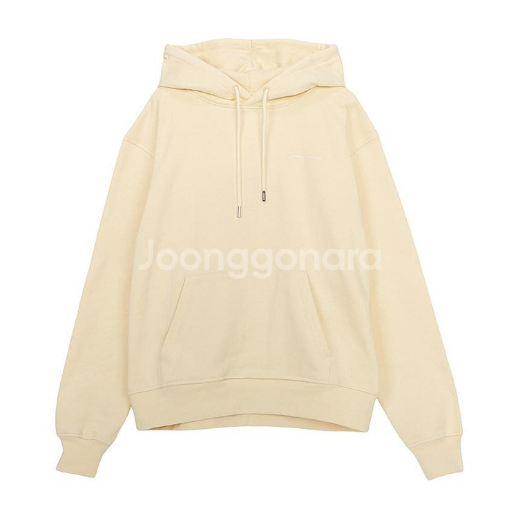 (새상품) 자크뮈스 자수 로고 기모 후드티 XS사이즈--4