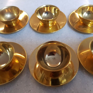 금색 술잔 세트 6p