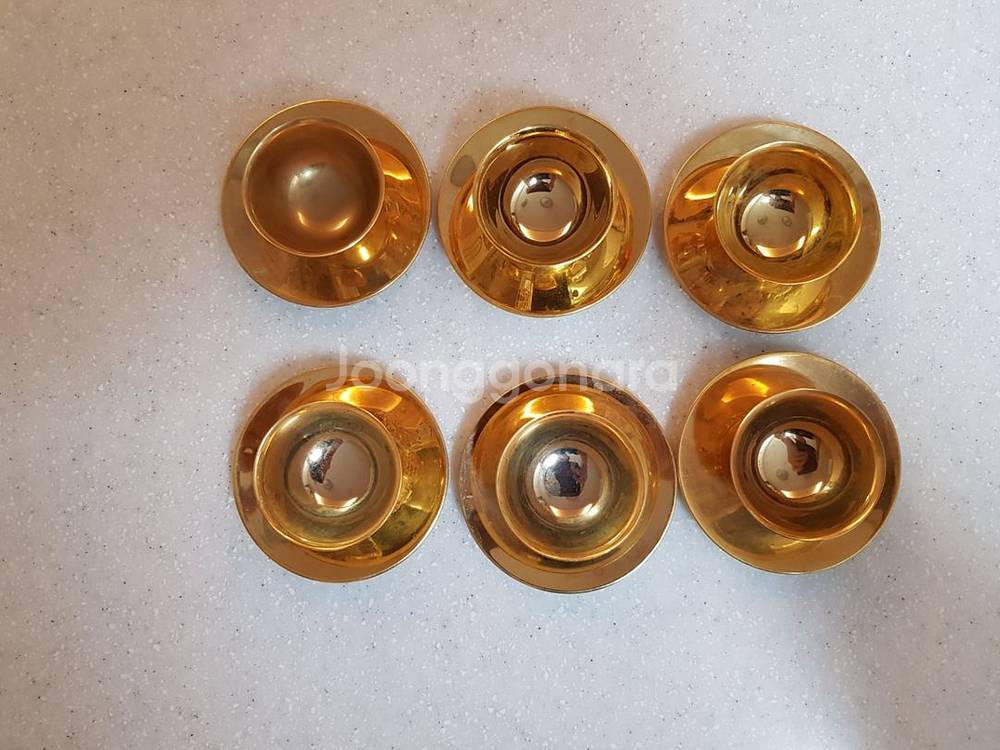 금색 술잔 세트 6p--1