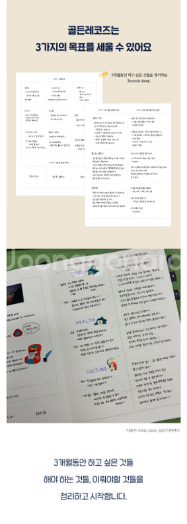 골든레코즈2025년1-3월 1분기 다이어리 만년필버전--3