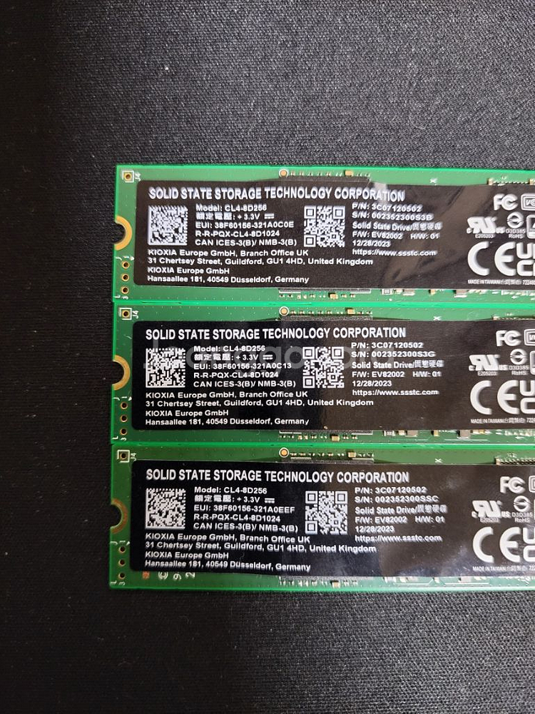 키오시아 CL4 8D256 NVME SSD 256GB--1