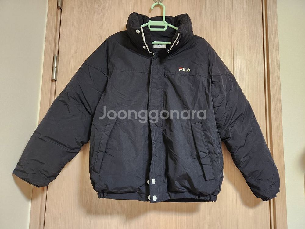 휠라 검정잠바 아동학생잠바 150--2