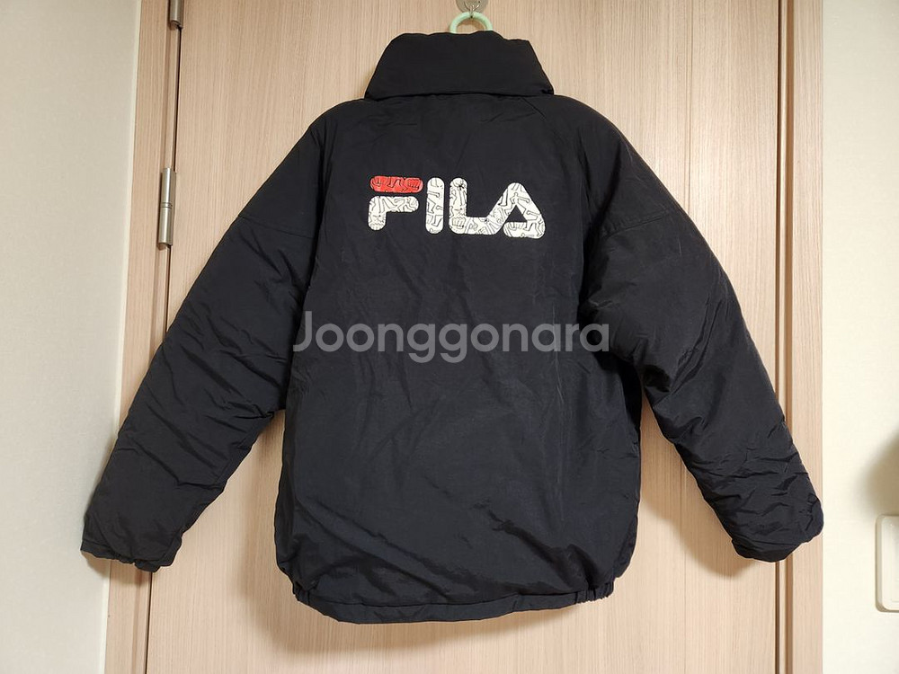 휠라 검정잠바 아동학생잠바 150--3