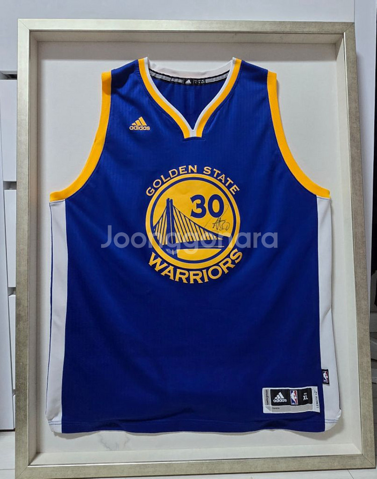 커리 친필 싸인 유니폼 액자 골든스테이트 NBA *교환--0