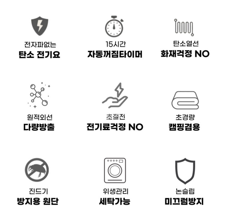 퀸 사이즈 전기매트 (새제품)--1