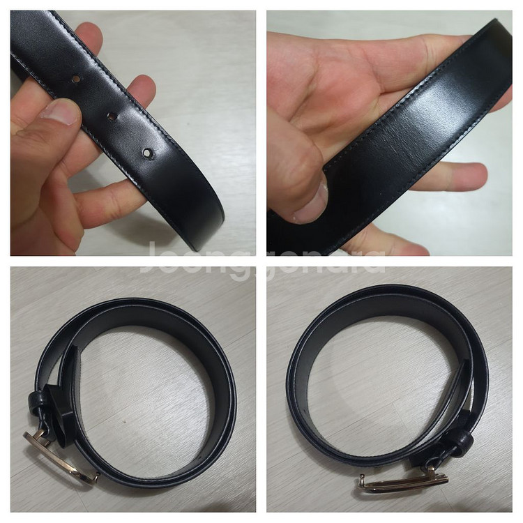 정품 구찌 로고 벨트 80/32--1