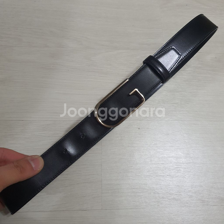 정품 구찌 로고 벨트 80/32--5