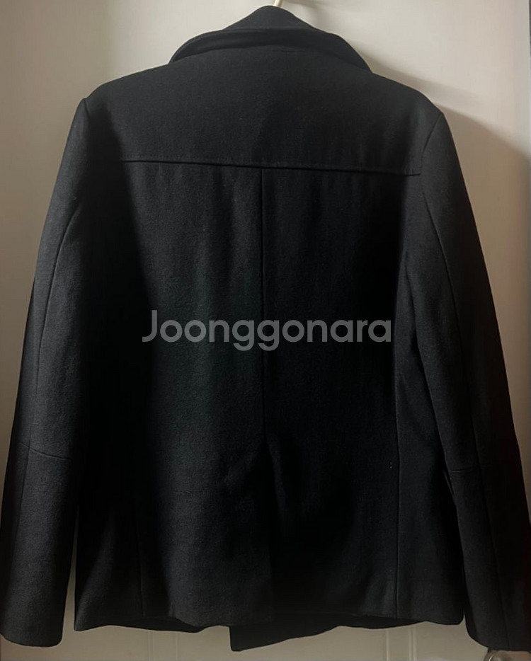 H&M 블랙 피코트 M 95--1