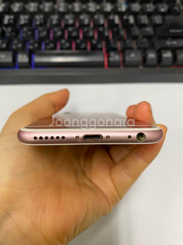 아이폰6S 로즈골드 액정+테두리SS급 64GB 100%--6