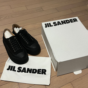 JIL SANDER 질샌더 플랫폼 스니커즈 블랙 새상품