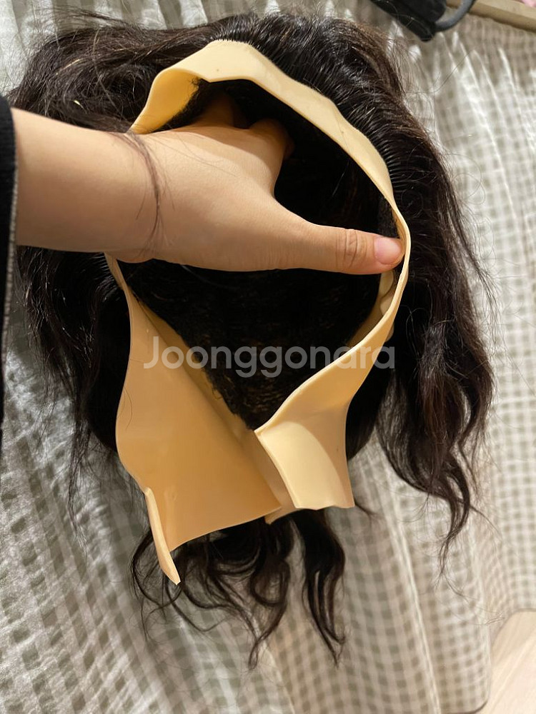 인모100프로 남자커트 연습 삼미 덧가발 2개--3