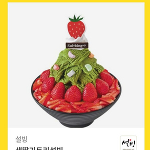 설빙 생딸기트리설빙 (15900원짜리)