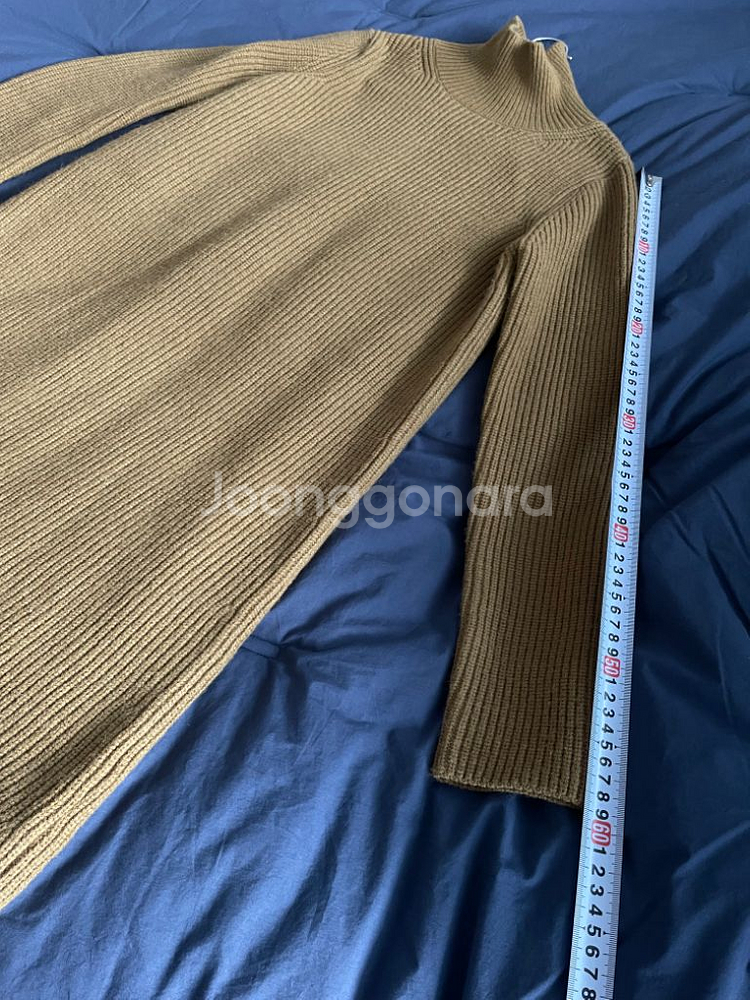 자라 하프터틀넥 롱 니트 겸 원피스 스몰--5