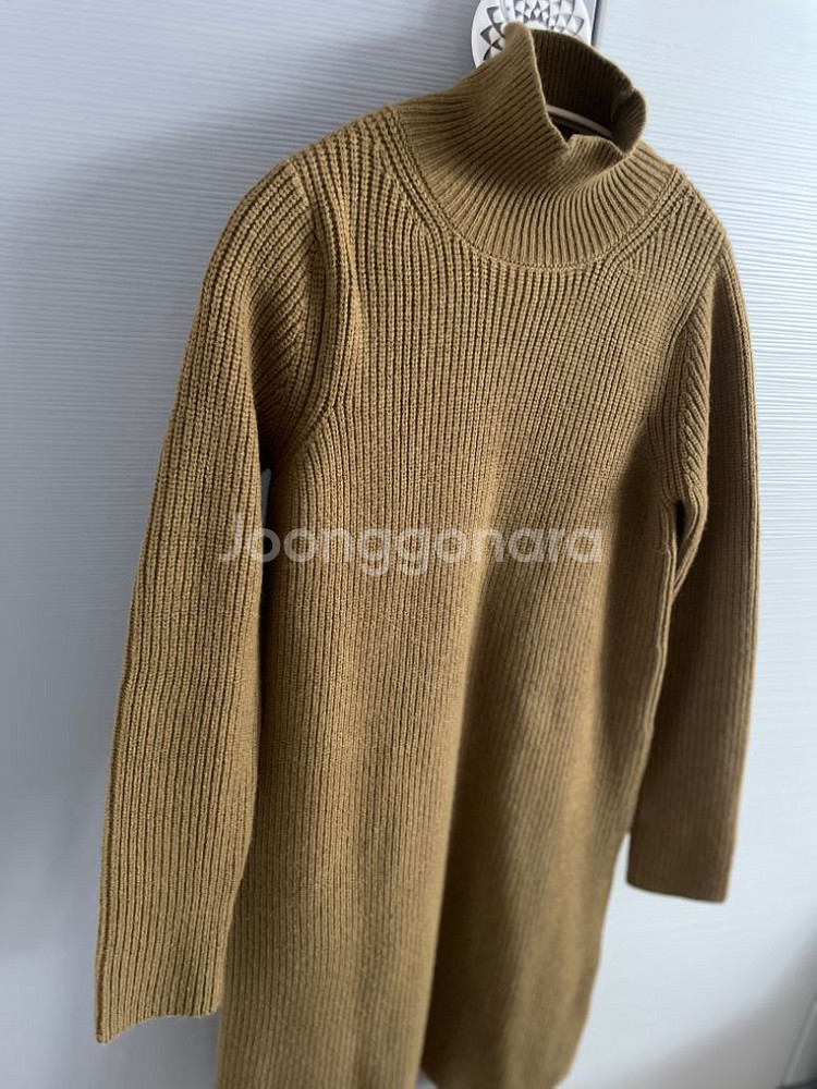 자라 하프터틀넥 롱 니트 겸 원피스 스몰--8