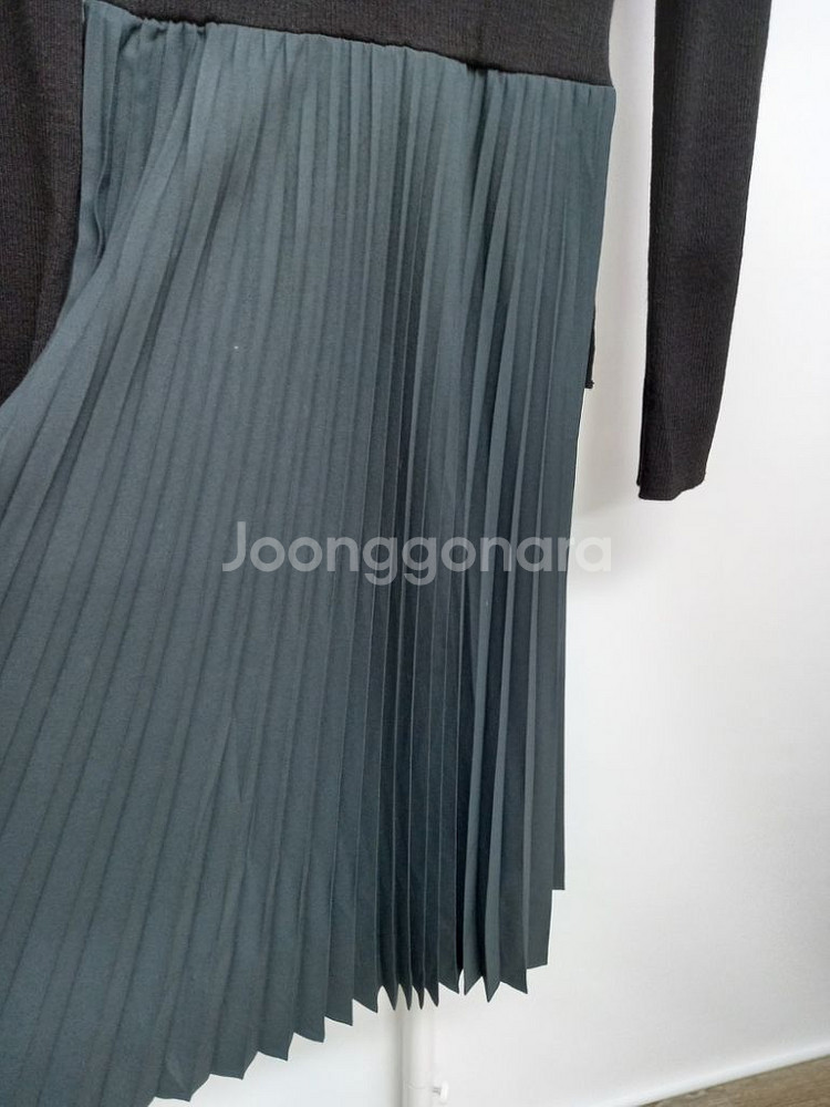 주크 ZOOC 춘추 니트 플리츠 맥시 롱 원피스 44.--5